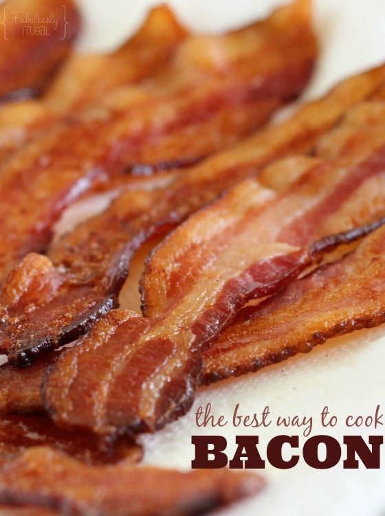 This is the best way to cook bacon! Easy clean-up, even cooking, and no flipping.