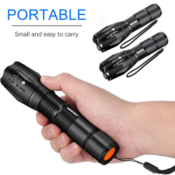 2 Pack Water-Resistant LED Tactical Flashlight $6.99 After Code (Reg. $13.99)...