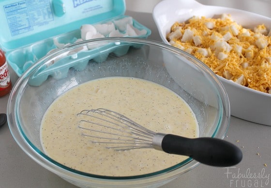 24-hour omelet breakfast casserole