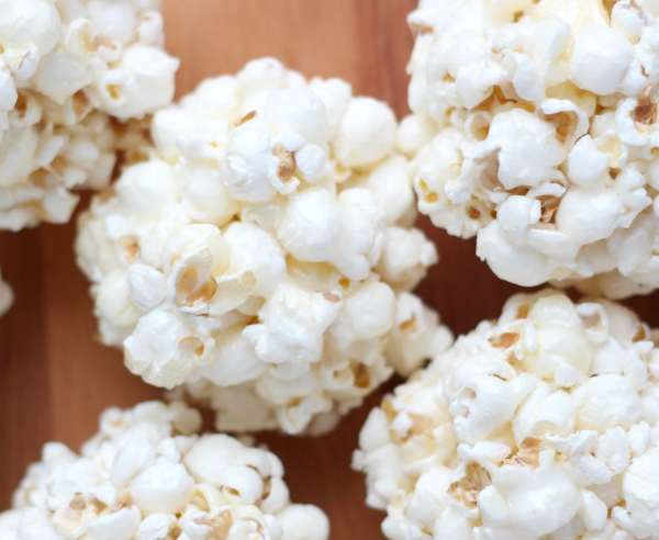 Easy homemade popcorn balls for holiday treats