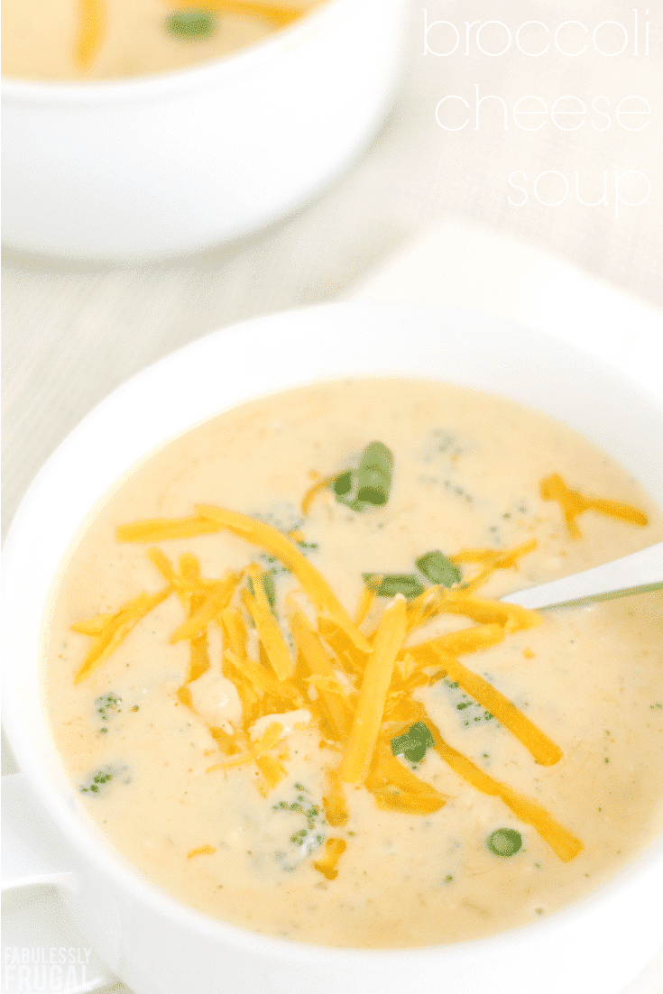 Broccoli cheese soup recipe with gluten free and low carb variations