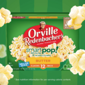 72 Count Orville Redenbacher’s SmartPop! Butter Microwave Popcorn as...