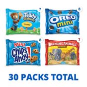 30 Packs Oreo, Chips Ahoy, Teddy Grahams and Animal Crackers $6.98 (Reg....