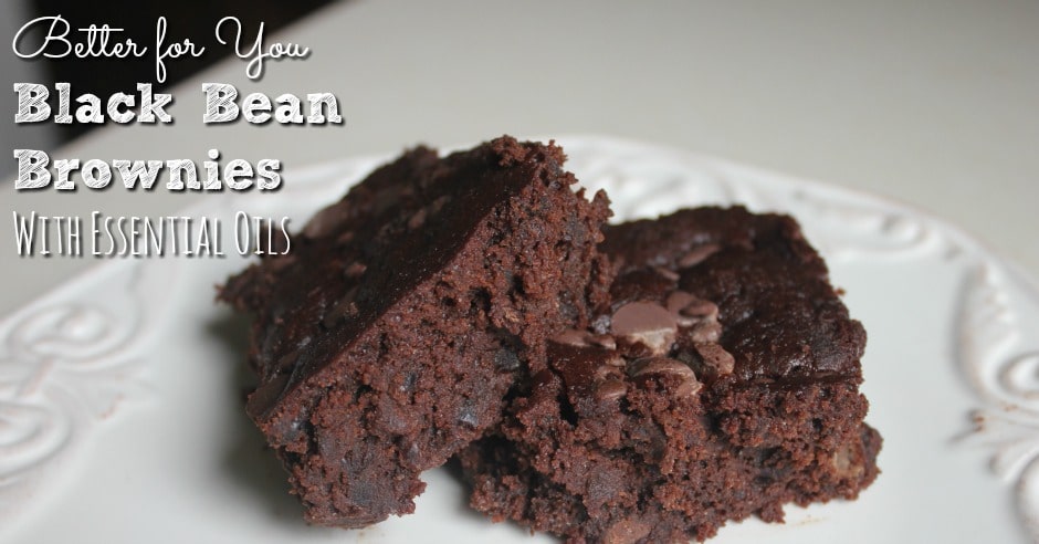 Better for You Black Bean Brownies With Essential Oils