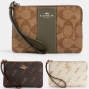 Coach Corner Zip Wristlets from $29 Shipped (Reg. $78) + Up to 70% Off...
