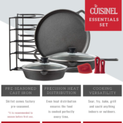 Cuisinel 6-Piece Cast Iron Cookware Set $67.99 Shipped Free (Reg. $119.99)...