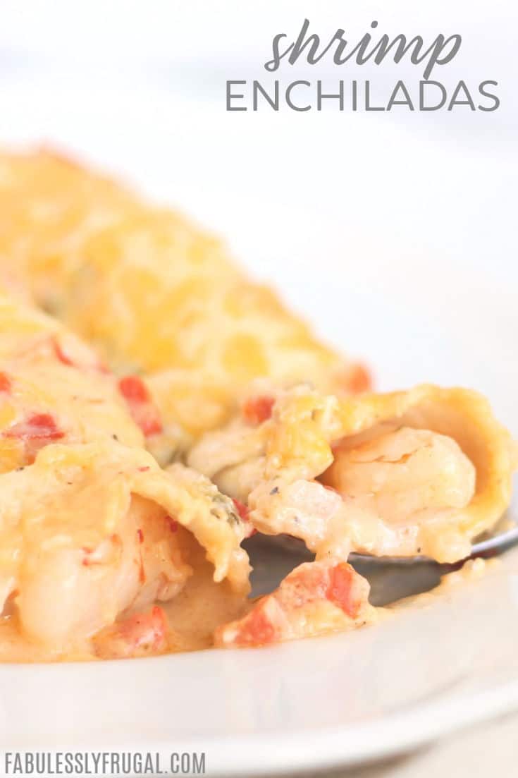 Easy cheesy shrimp enchiladas recipe - the best!