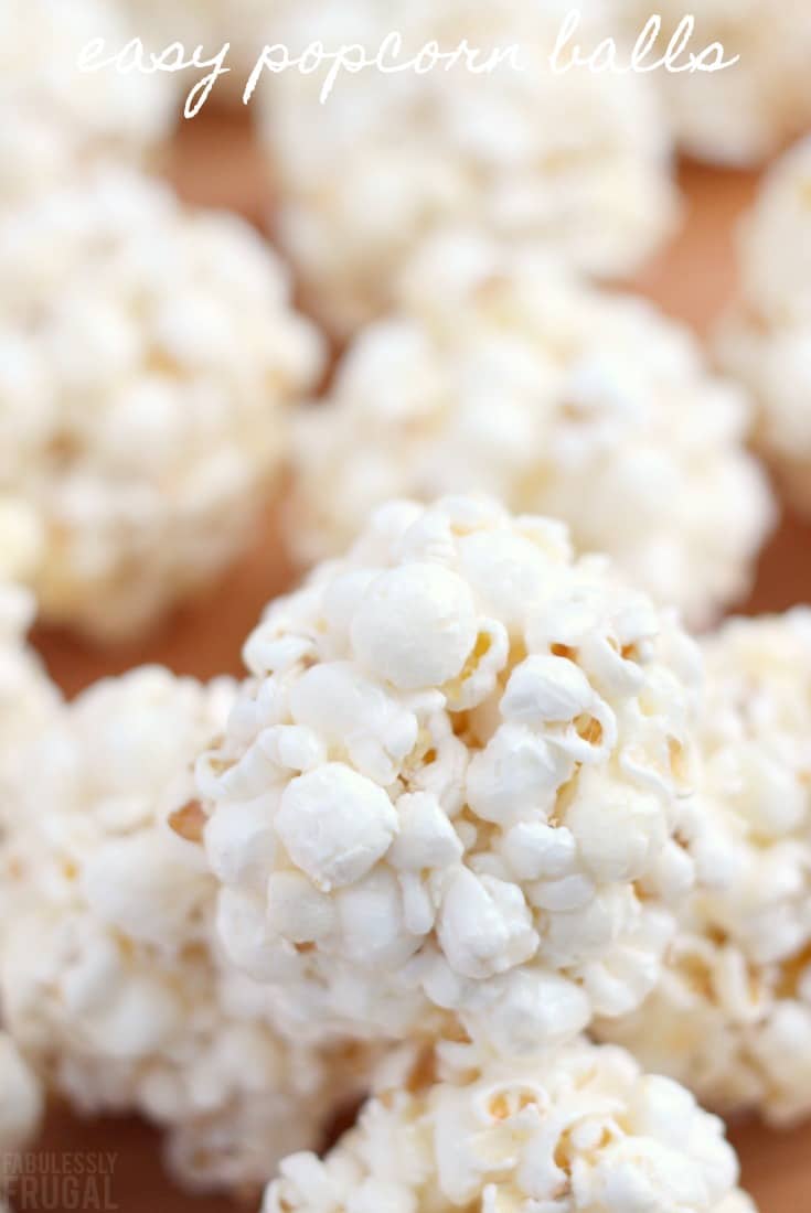 Easy popcorn balls recipe with marshmallows