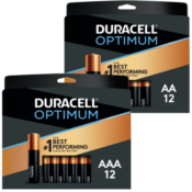 FREE Duracell Optimum Batteries 12 & 18-Packs After Office Depot Rewards!