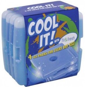 Fit & Fresh Cool Coolers Slim Lunch Ice Packs - Set of 4