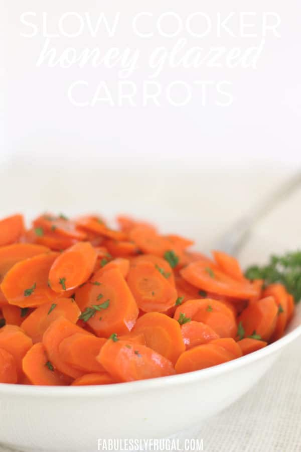 Fool proof slow cooker carrots with easy honey glaze