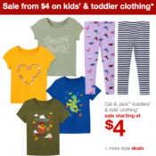 Kids & Toddler Clothing on Sale From $4!