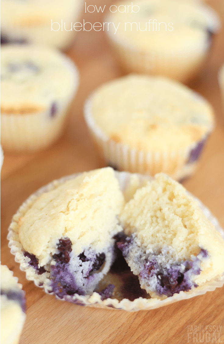 Low carb blueberry muffins recipe - keto and gluten-free