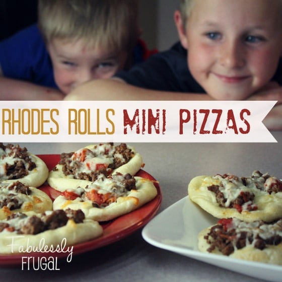 Easy Rhodes Rolls Mini Pizza