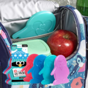 Set of 4 Fit & Fresh Cool Penguin Coolers Lunch Box Ice Packs $7.99...