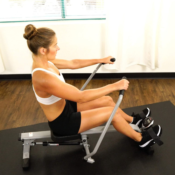 Sunny Health & Fitness Full Motion Rowing Machine Rower $129 Shipped...