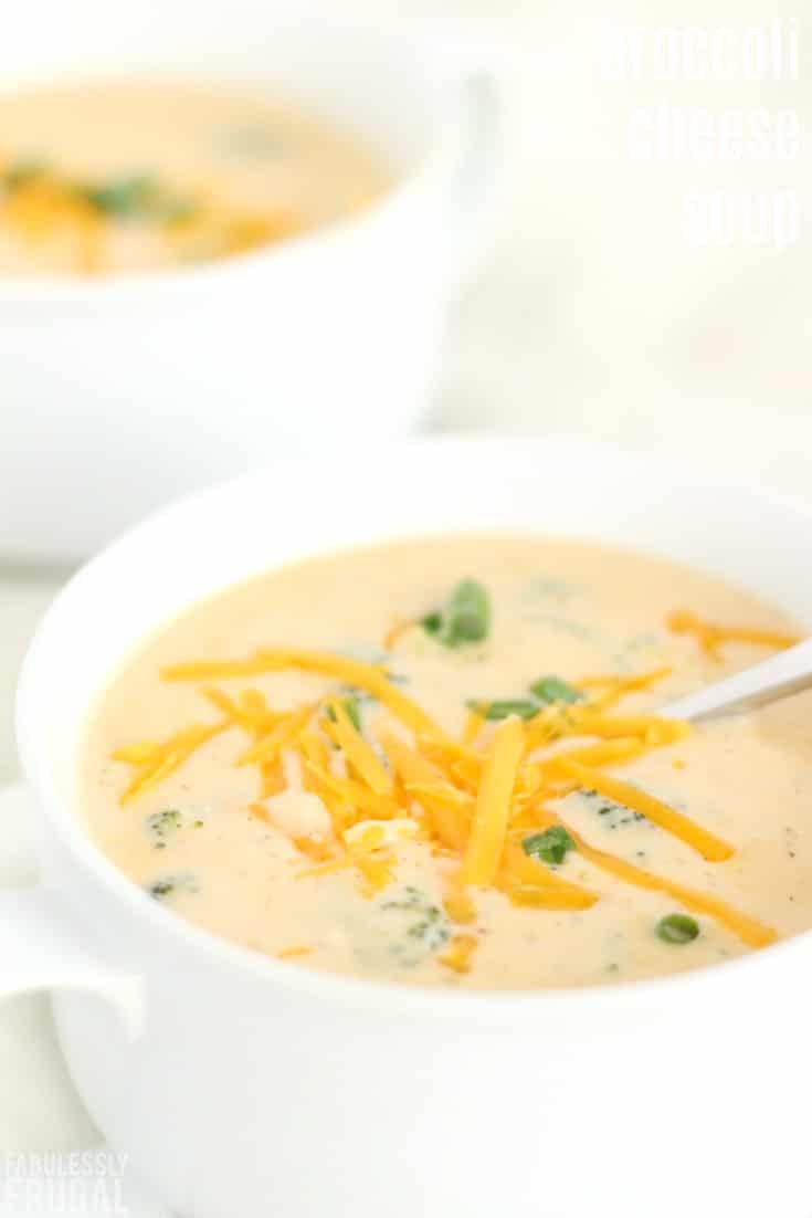 The best creamy broccoli cheese soup recipe