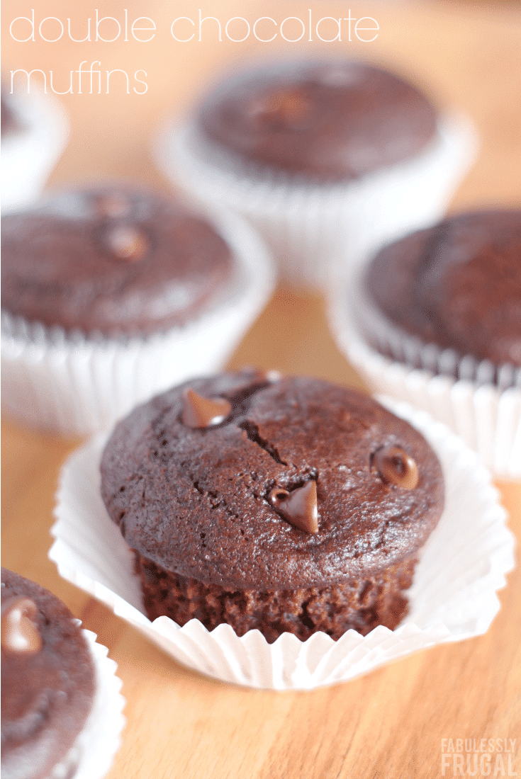The best double chocolate muffins recipe