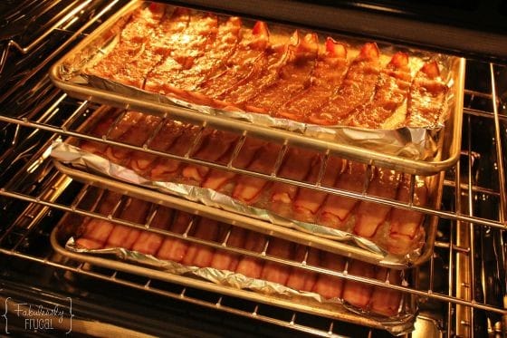 baking bacon in the oven