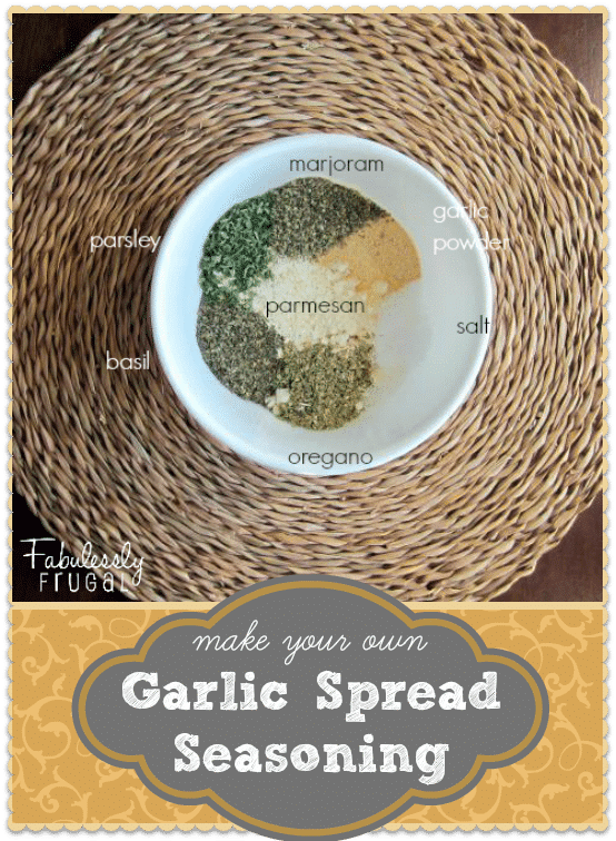 homemade garlic spread seasoning