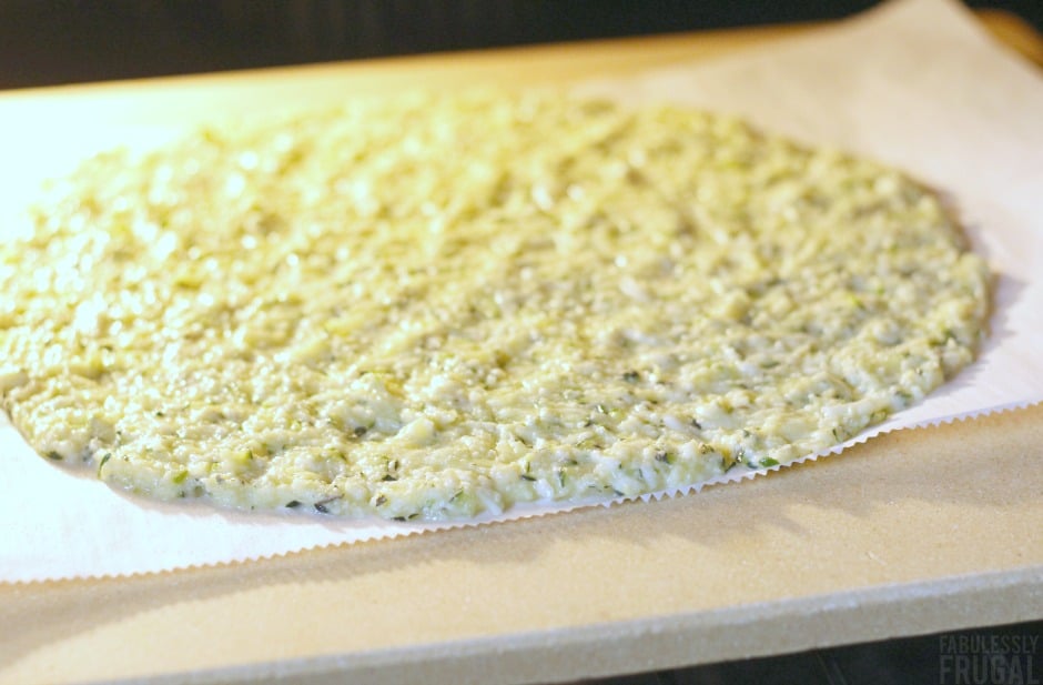 how to brown the bottom of zucchini pizza crust