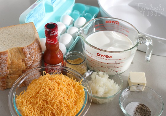 ingredients for overnight omelet