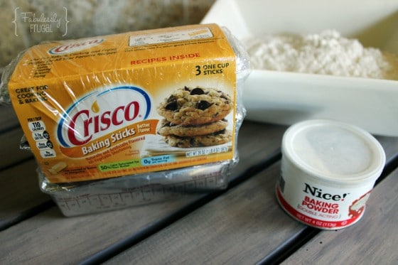 ingredients to make your own Bisquick at home