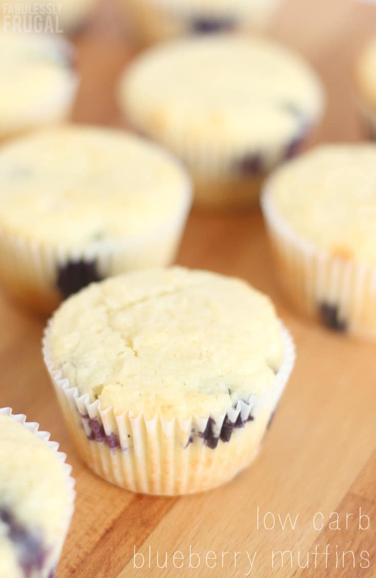 low carb blueberry muffins recipe - keto, gluten-free, healthy