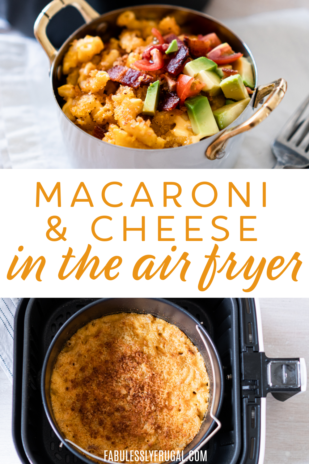 Macaroni and cheese in the air fryer is the best mac and cheese ever!