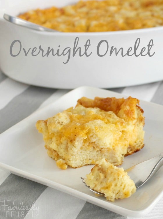 overnight egg omelet casserole breakfast recipe