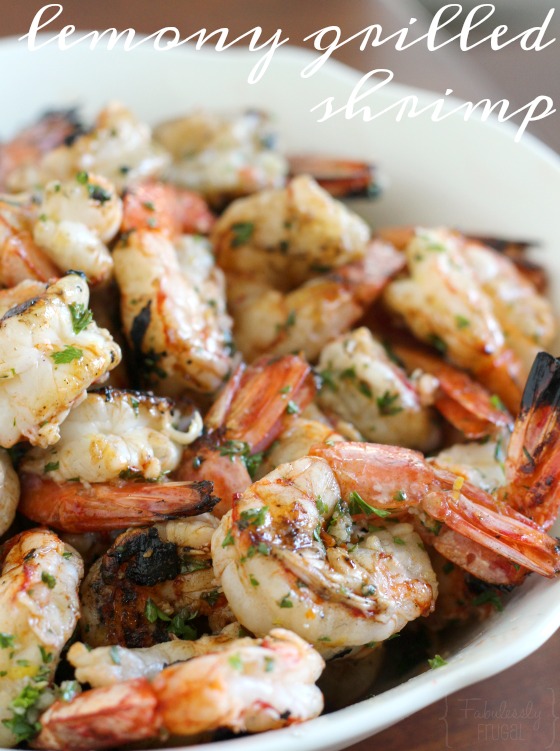 recipe for lemony grilled shrimp