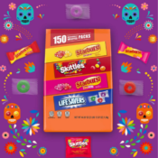 150-Piece Wrigley Variety Skittles, Starburst & Life Savers Fun Size Chewy...