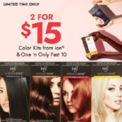 Ends Soon! 2 for $15 Color Kits from ion & One 'n Only Fast 10