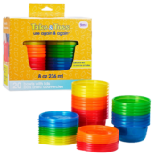 20-Pack Rainbow The First Years Take & Toss Storage Bowls Value Set...