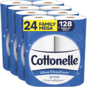 24-Count Family Mega Rolls Cottonelle Toilet Paper as low as $21.40 Shipped...
