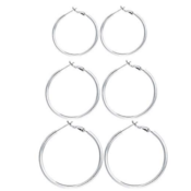 3 Pairs Sterling Silver Hoop Earrings $10.99 (Reg. $12.79) | $3.66 each...