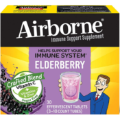 30-Count Airborne Elderberry Extract + Vitamin C 1000mg (per serving) as...