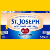 365-Count St. Joseph Aspirin Pain Reliever Tablets, 81 mg as low as $4...
