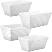 4-Piece Set of Porcelain Mini Loaf Pans $9.80 (Reg. $41.63) | Just $2.45...