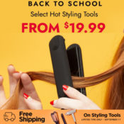 Back to School Select Hot Styling Tools from $19.99 Shipped FREE (thru...