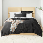 Bedsure Black Comforter Set from $31.99 Shipped Free (Reg. $51.99) - FAB...