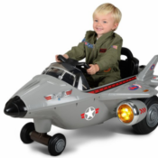 Hyper Toys 6V Top Gun Jet Battery-Powered Ride-on Vehicle $89 Shipped Free...