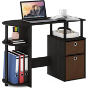 Jaya Computer Study Desk with Bin Brown $46.06 Shipped Free (Reg. $95.99)...
