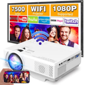 Mini Projector with WiFi, 100-Inch Projector Screen $53.99 Shipped Free...