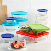 Pyrex 22-Piece Glass Food Storage Set $29.99 Shipped Free (Reg. $72) -...