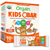 10-Count Orgain Organic Kids Energy Bar Peanut Butter as low as $7.76 Shipped...