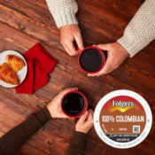 128-Count Folgers 100% Colombian Medium Roast Coffee Keurig K-Cup Pods...