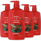 4-Pack Old Spice Wild Bearglove Scent Body Wash for Men as low as $23.17...