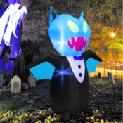5-Foot Halloween Blow Up Vampire with Built-in LED Lights $21.83 (Reg....