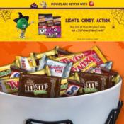 FREE $5 Amazon Prime Video Credit w/ $30 Mars Halloween Candy Purchase!